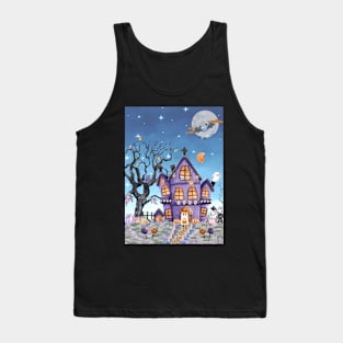 Cute Haunted House Tank Top